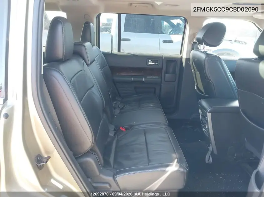 2012 FORD FLEX VIN 2FMGK5CC9CBD02090 — фото 8