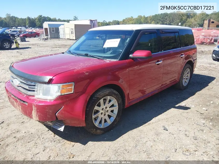 2012 FORD FLEX VIN 2FMGK5CC7CBD17221 — фото 2