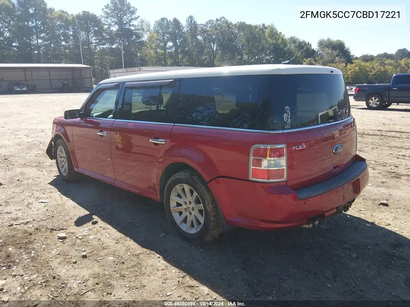 2012 FORD FLEX VIN 2FMGK5CC7CBD17221 — фото 3