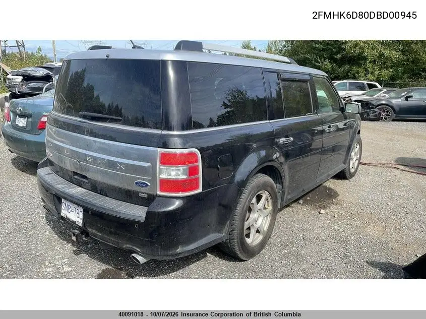 2013 FORD FLEX VIN 2FMHK6D80DBD00945 — фото 4
