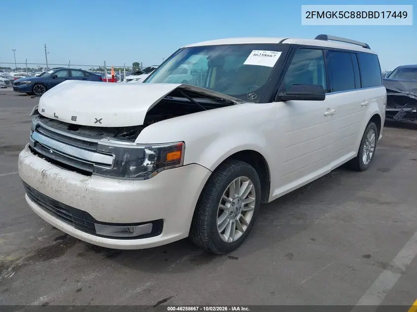 2013 FORD FLEX VIN 2FMGK5C88DBD17449 — фото 2