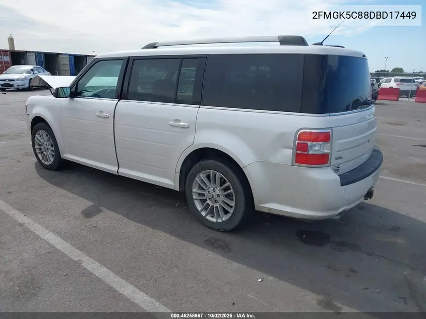 2013 FORD FLEX VIN 2FMGK5C88DBD17449 — фото 3