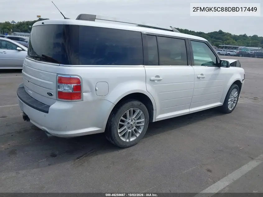 2013 FORD FLEX VIN 2FMGK5C88DBD17449 — фото 4