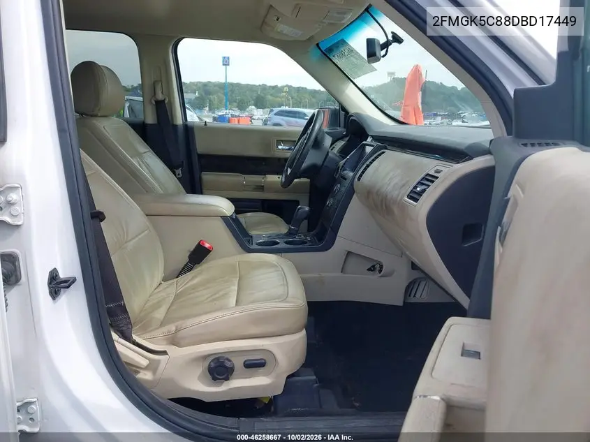 2013 FORD FLEX VIN 2FMGK5C88DBD17449 — фото 5
