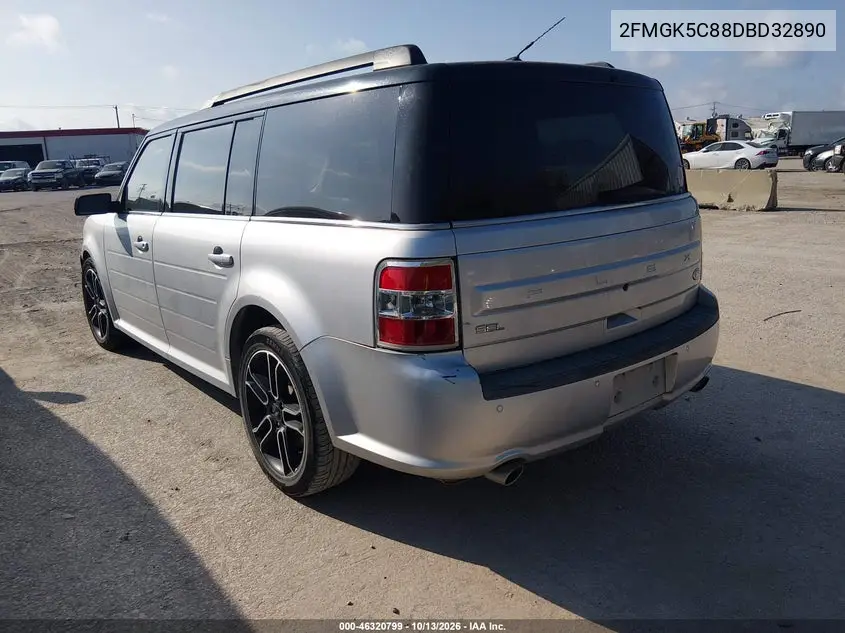 2013 FORD FLEX VIN 2FMGK5C88DBD32890 — фото 3