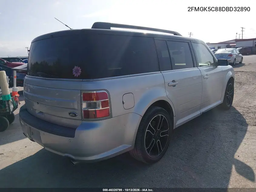 2013 FORD FLEX VIN 2FMGK5C88DBD32890 — фото 4