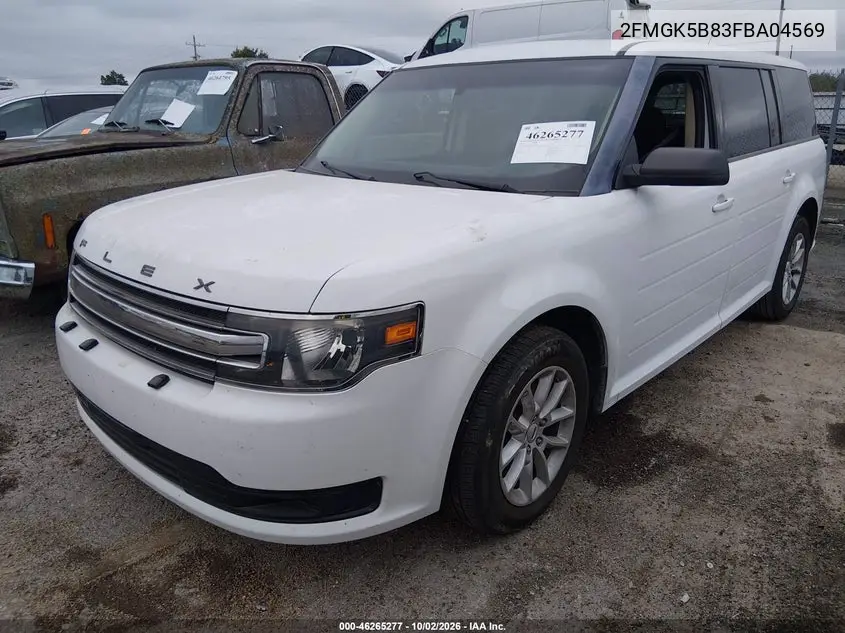 2015 FORD FLEX VIN 2FMGK5B83FBA04569 — фото 2