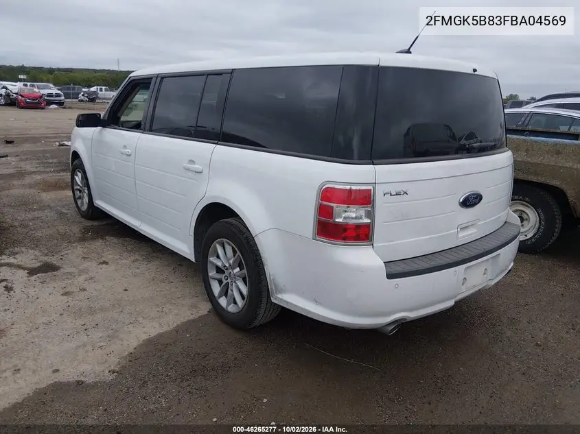 2015 FORD FLEX VIN 2FMGK5B83FBA04569 — фото 3