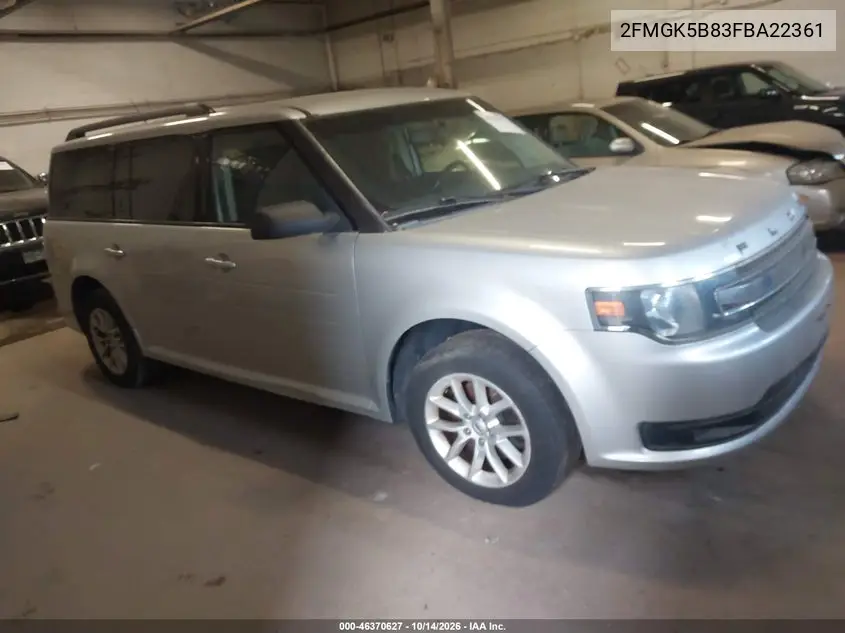 2015 FORD FLEX VIN 2FMGK5B83FBA22361 — фото 2