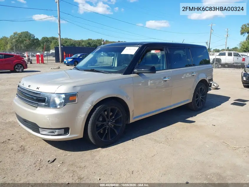 2017 FORD FLEX VIN 2FMHK6C83HBA00324 — фото 2