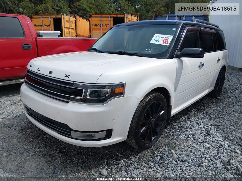 2018 FORD FLEX VIN 2FMGK5D89JBA18515 — фото 2