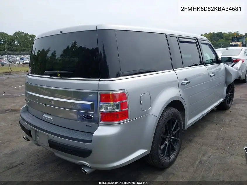 2019 FORD FLEX VIN 2FMHK6D82KBA34681 — фото 4