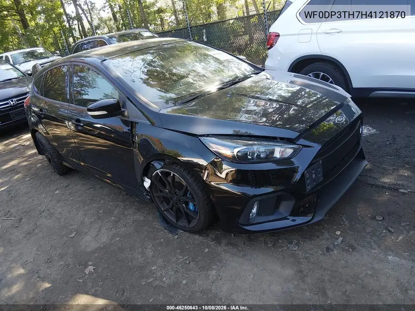 FORD FOCUS RS 2017, VIN WF0DP3TH7H4121870