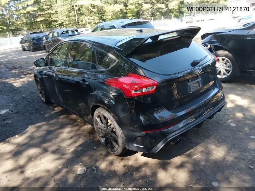 2017 FORD FOCUS RS VIN WF0DP3TH7H4121870 — фото 3