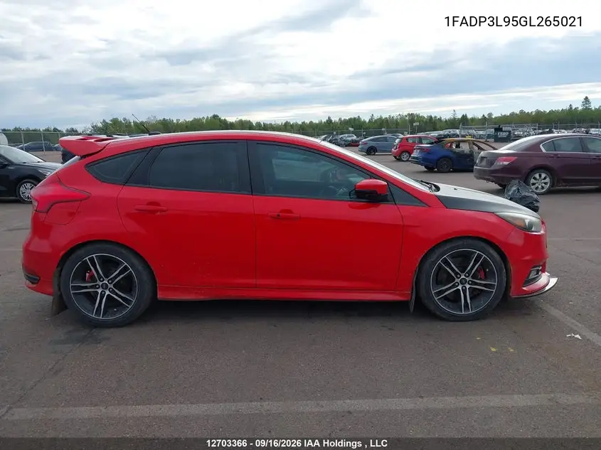 2016 FORD FOCUS ST VIN 1FADP3L95GL265021 — фото 13