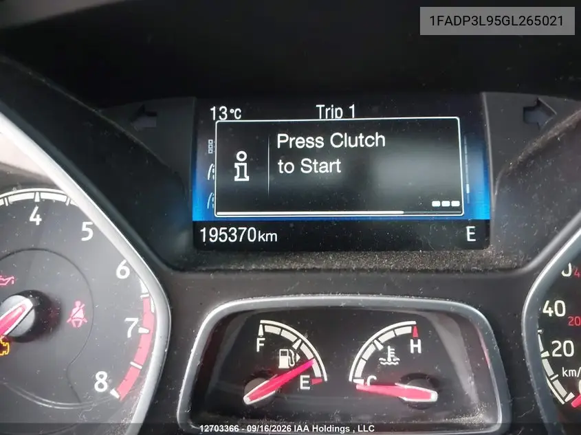 2016 FORD FOCUS ST VIN 1FADP3L95GL265021 — фото 15