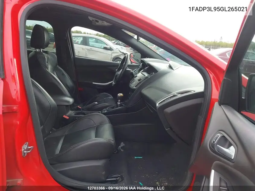2016 FORD FOCUS ST VIN 1FADP3L95GL265021 — фото 5