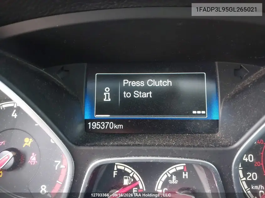 2016 FORD FOCUS ST VIN 1FADP3L95GL265021 — фото 7