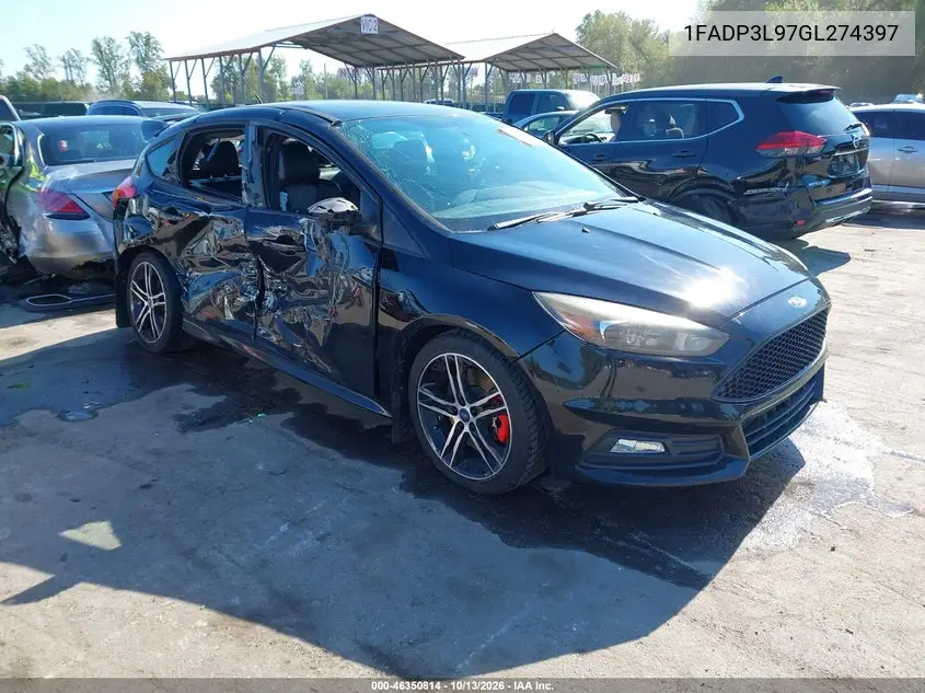 FORD FOCUS ST 2016, VIN 1FADP3L97GL274397