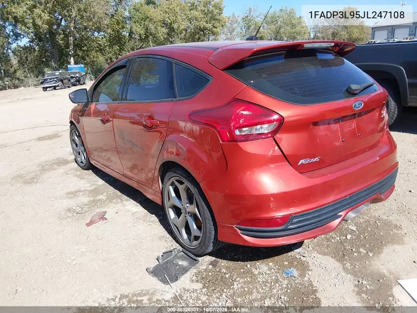 2018 FORD FOCUS ST VIN 1FADP3L95JL247108 — фото 3