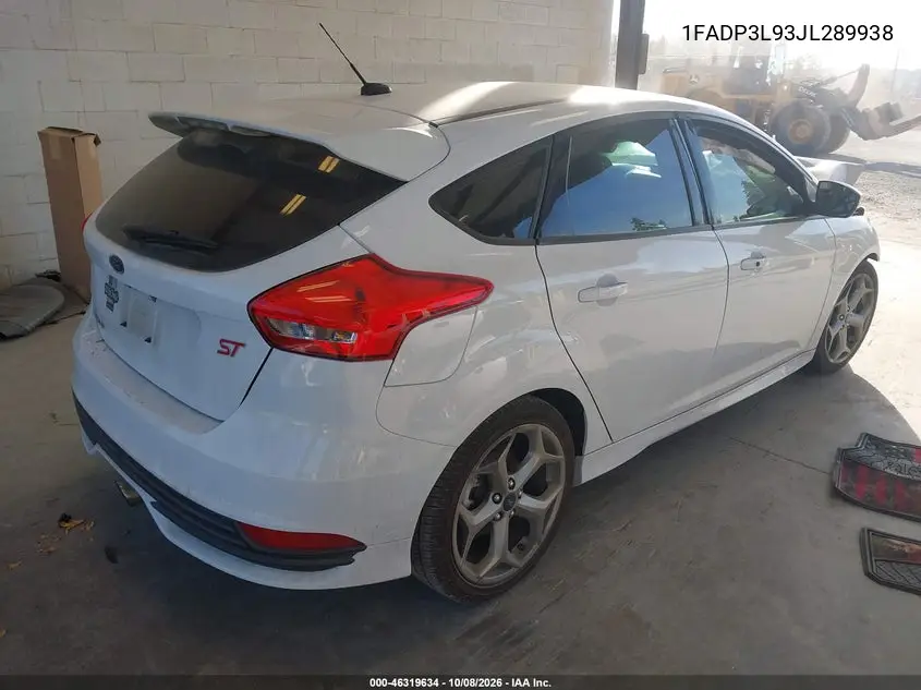2018 FORD FOCUS ST VIN 1FADP3L93JL289938 — фото 4