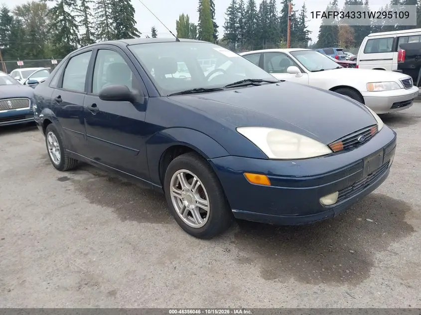 FORD FOCUS 2001, VIN 1FAFP34331W295109