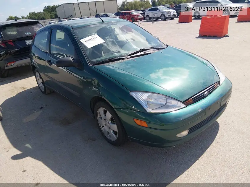 FORD FOCUS 2001, VIN 3FAFP31311R216222