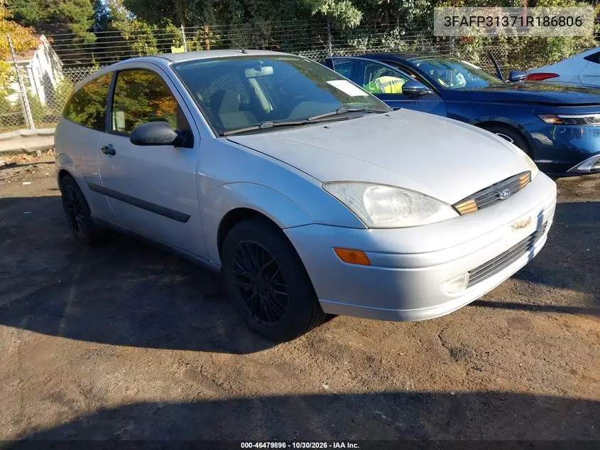 FORD FOCUS 2001, VIN 3FAFP31371R186806