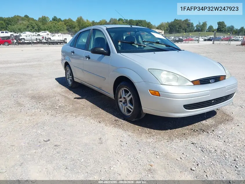 FORD FOCUS 2002, VIN 1FAFP34P32W247923