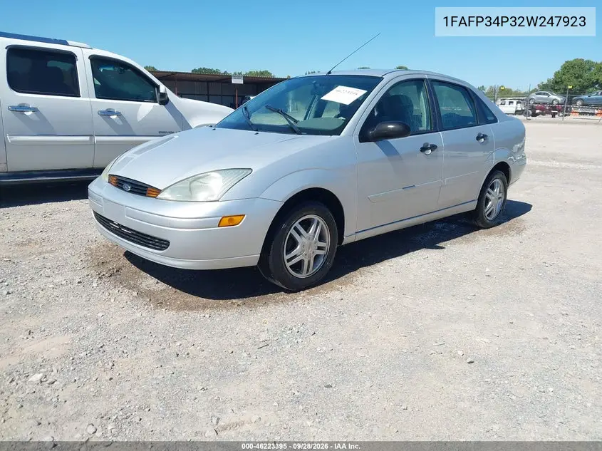 2002 FORD FOCUS VIN 1FAFP34P32W247923 — фото 2