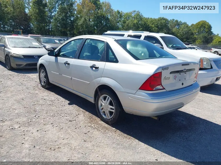 2002 FORD FOCUS VIN 1FAFP34P32W247923 — фото 3