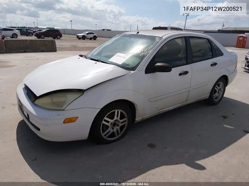 2002 FORD FOCUS VIN 1FAFP34P12W200521 — фото 2