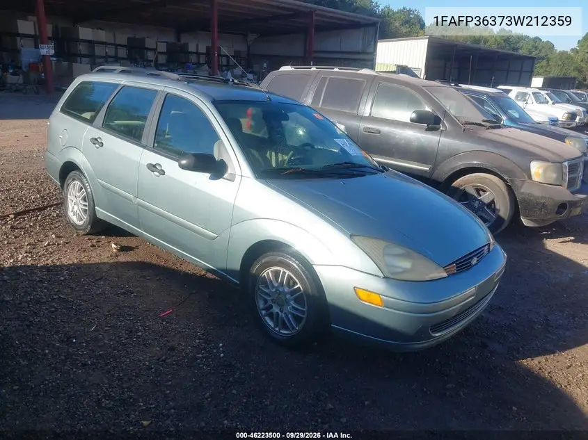 FORD FOCUS 2003, VIN 1FAFP36373W212359