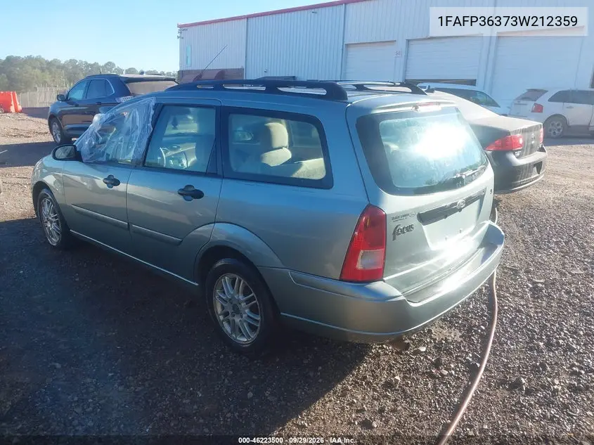 2003 FORD FOCUS VIN 1FAFP36373W212359 — фото 3