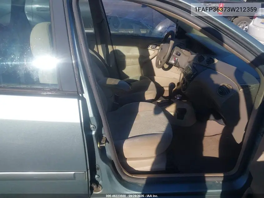 2003 FORD FOCUS VIN 1FAFP36373W212359 — фото 5