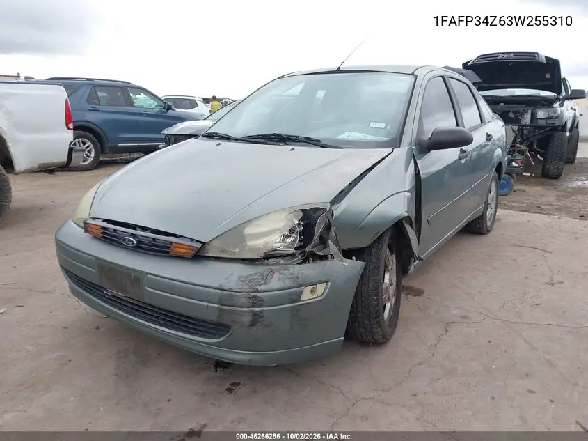 2003 FORD FOCUS VIN 1FAFP34Z63W255310 — фото 2