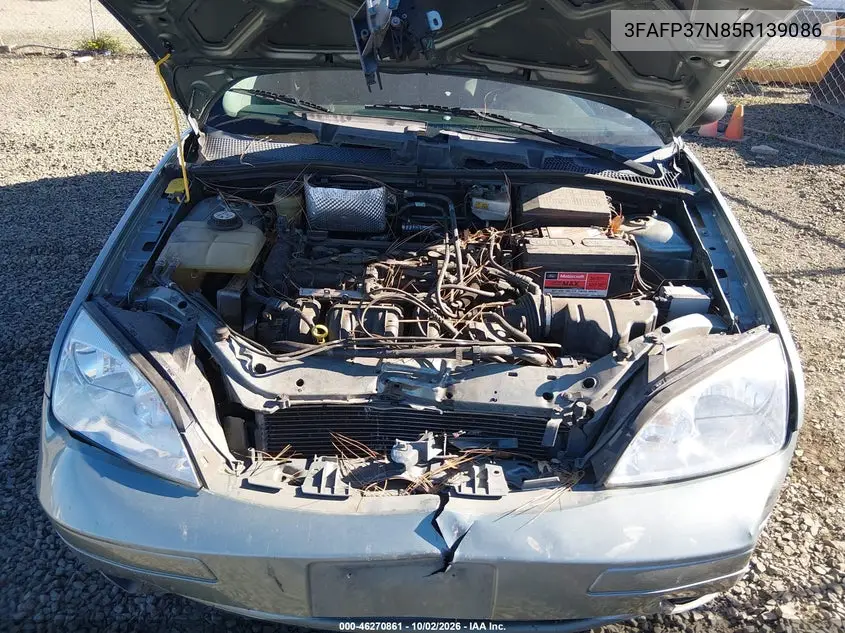 2005 FORD FOCUS VIN 3FAFP37N85R139086 — фото 10