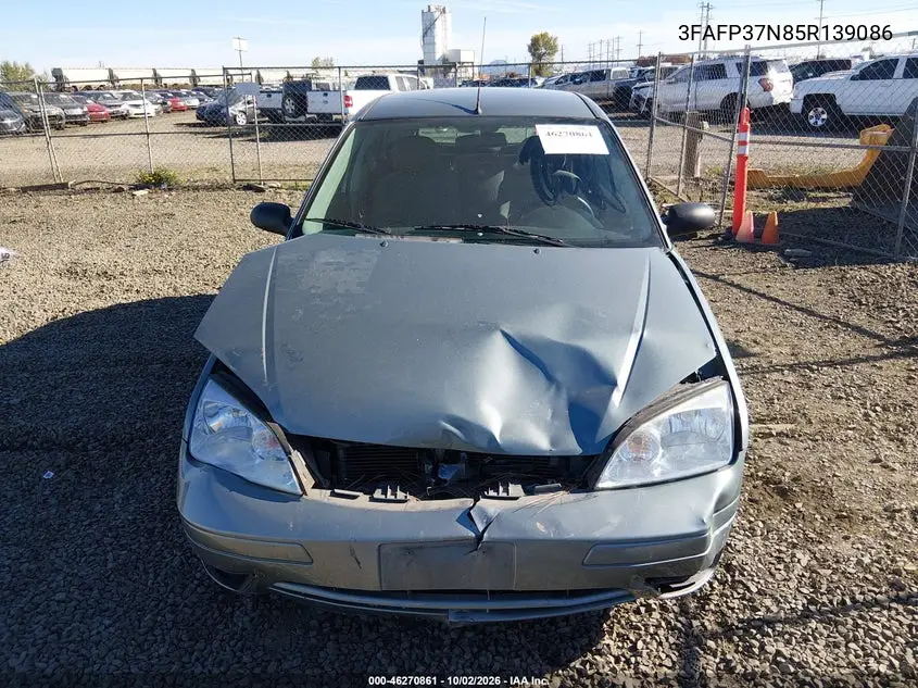2005 FORD FOCUS VIN 3FAFP37N85R139086 — фото 13