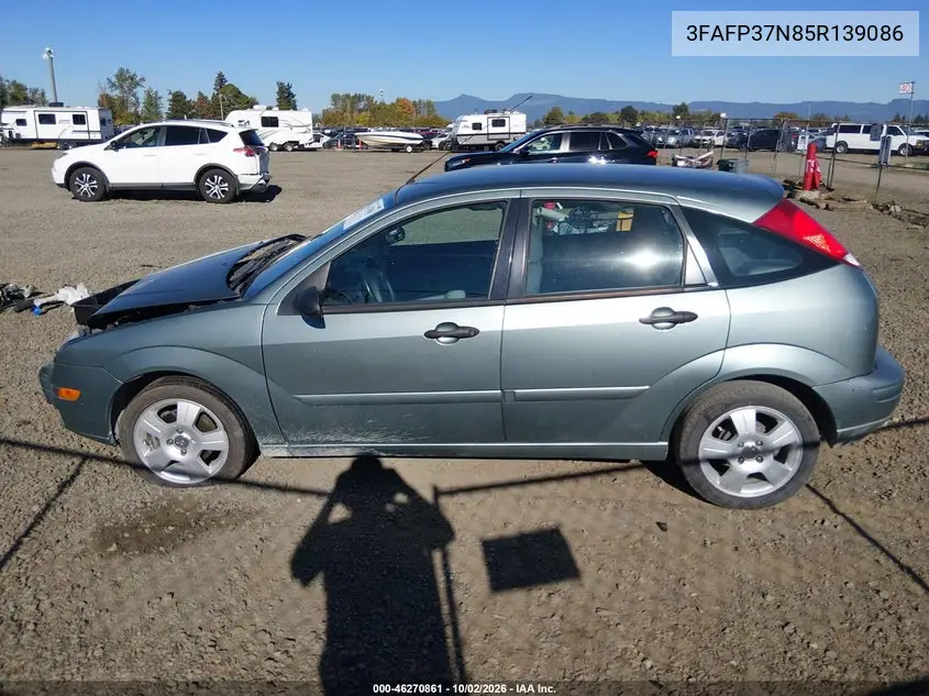 2005 FORD FOCUS VIN 3FAFP37N85R139086 — фото 15