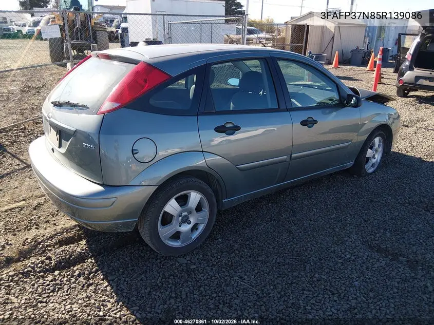 2005 FORD FOCUS VIN 3FAFP37N85R139086 — фото 4