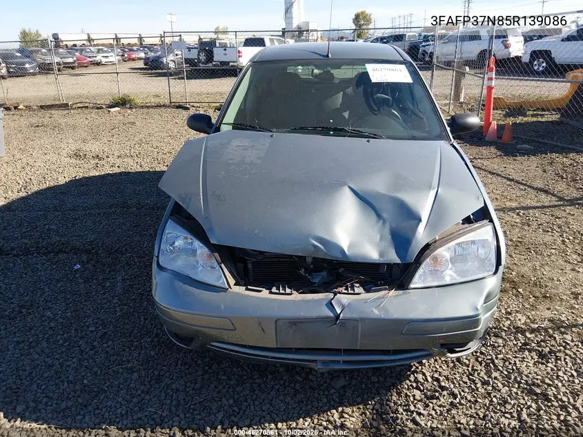 2005 FORD FOCUS VIN 3FAFP37N85R139086 — фото 6