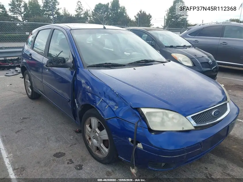 FORD FOCUS 2005, VIN 3FAFP37N45R112368