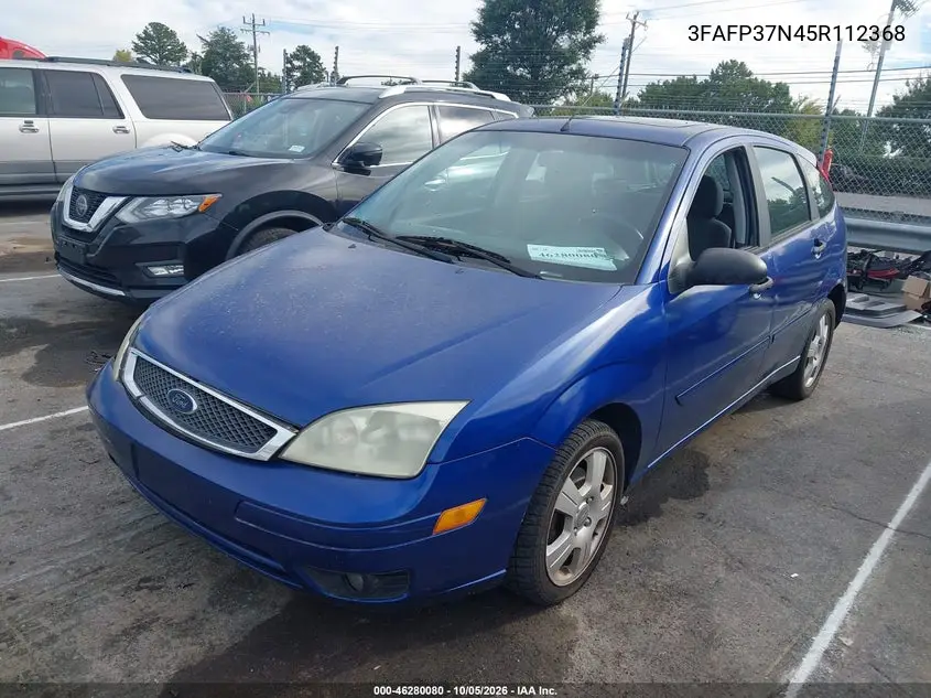 2005 FORD FOCUS VIN 3FAFP37N45R112368 — фото 2