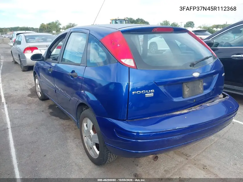 2005 FORD FOCUS VIN 3FAFP37N45R112368 — фото 3