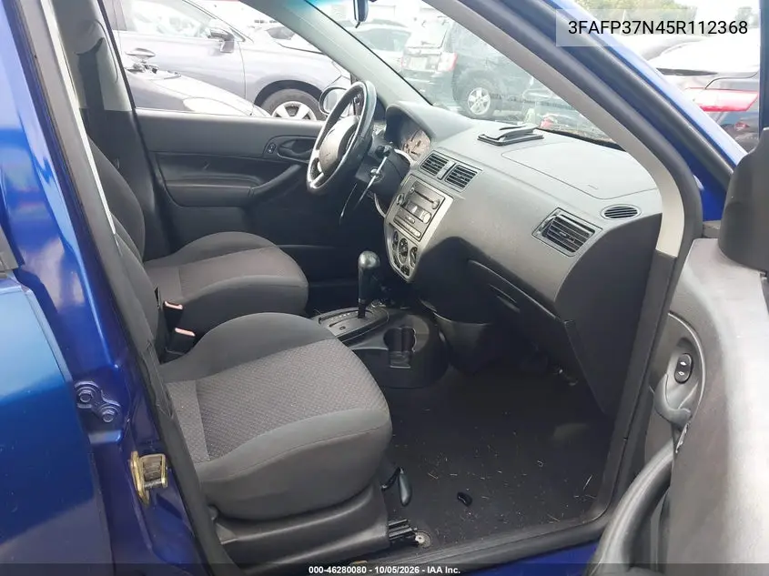 2005 FORD FOCUS VIN 3FAFP37N45R112368 — фото 5