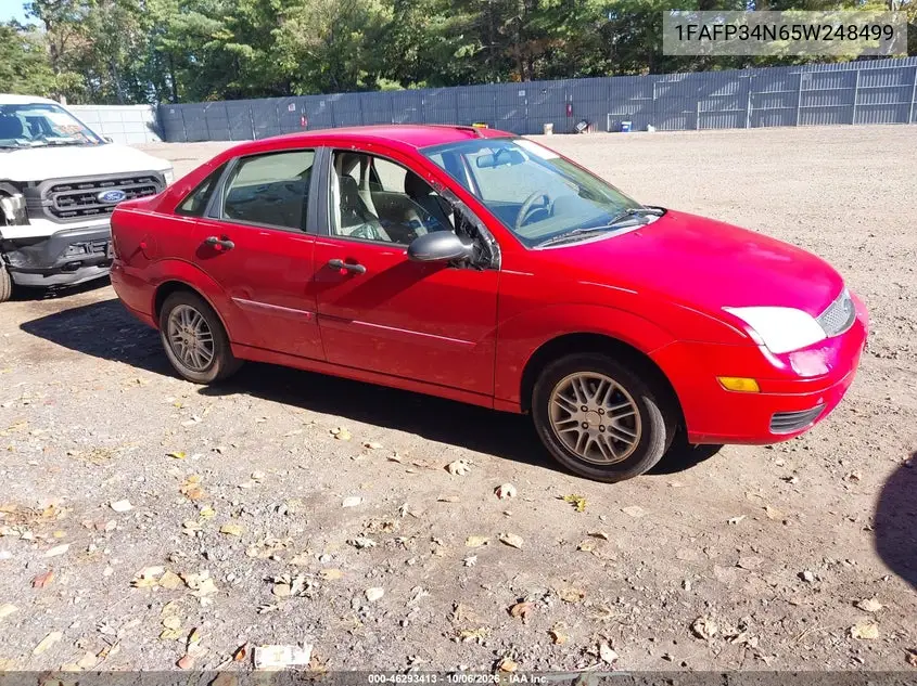 FORD FOCUS 2005, VIN 1FAFP34N65W248499