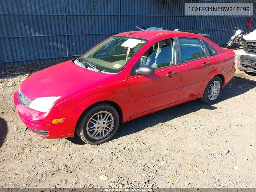 2005 FORD FOCUS VIN 1FAFP34N65W248499 — фото 2