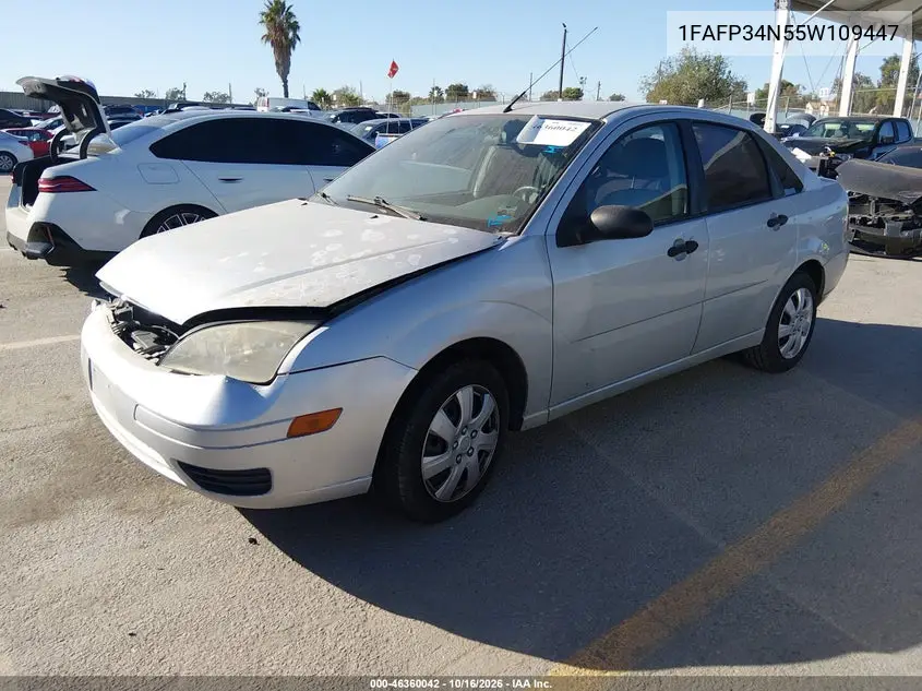 2005 FORD FOCUS VIN 1FAFP34N55W109447 — фото 2