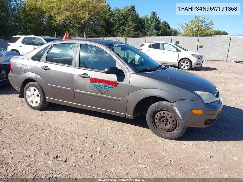 FORD FOCUS 2006, VIN 1FAHP34N96W191368