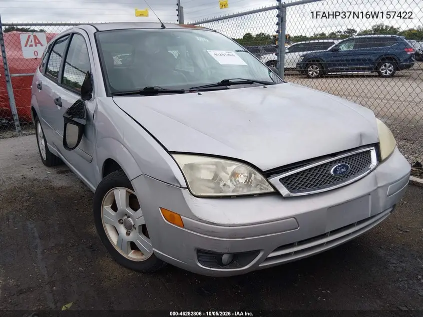 FORD FOCUS 2006, VIN 1FAHP37N16W157422
